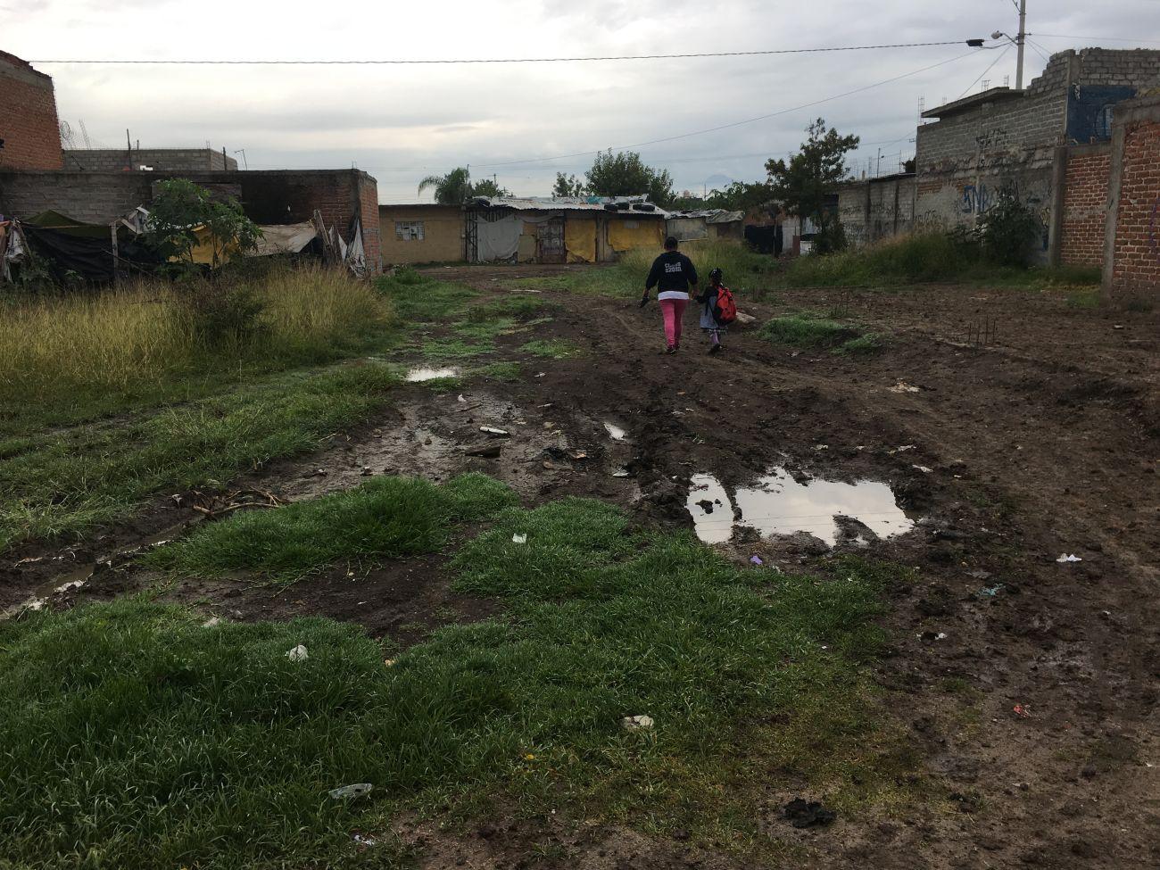 Schlechte Bedingungen Slums Mexiko