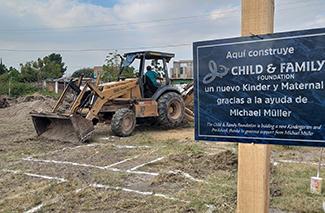 Construction of an infant school in Mexico