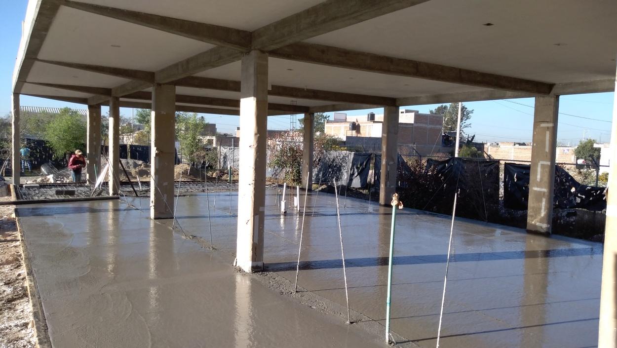 Baustelle Kindergarten Leon Mexiko
