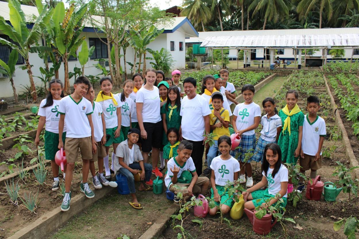 School garden San Roque Elementary School