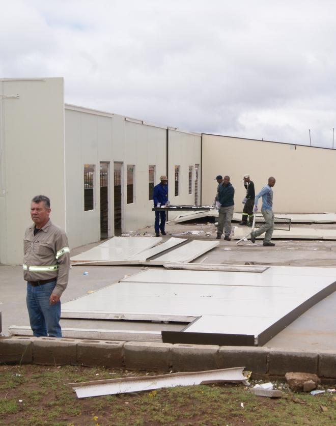Renovation after the big storm of the  Nelson Mandela No-Moscow Primery School