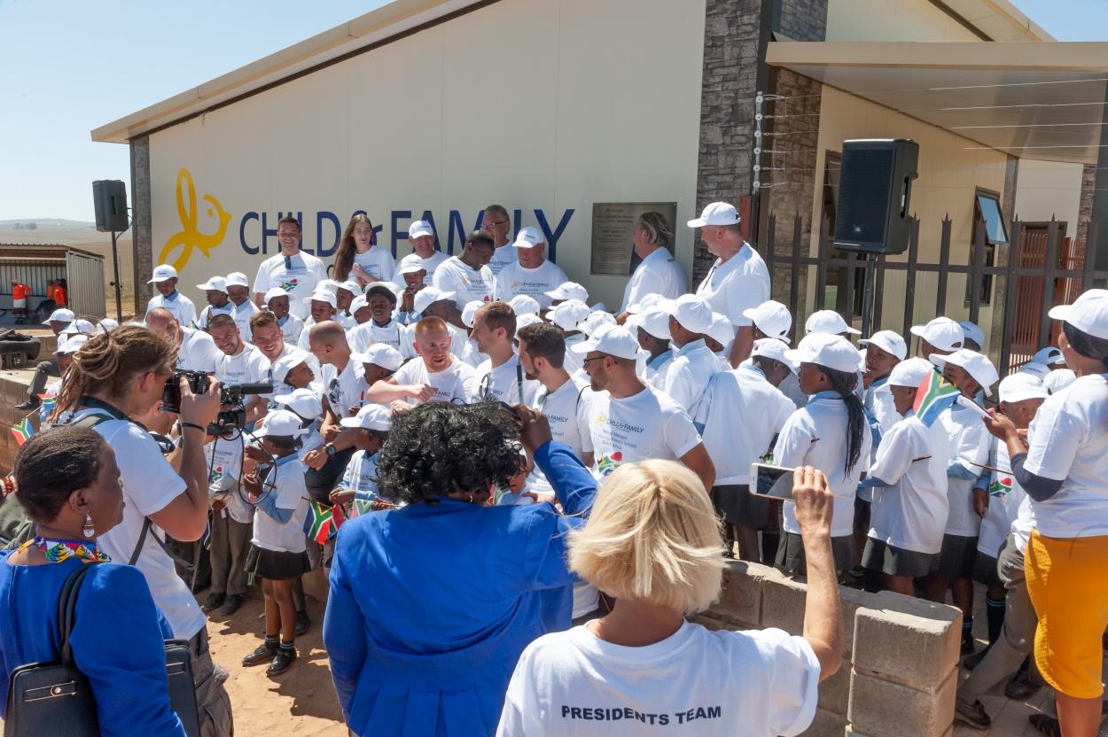 Celebration at the Nelson Mandela No-Moscow School in Qunu