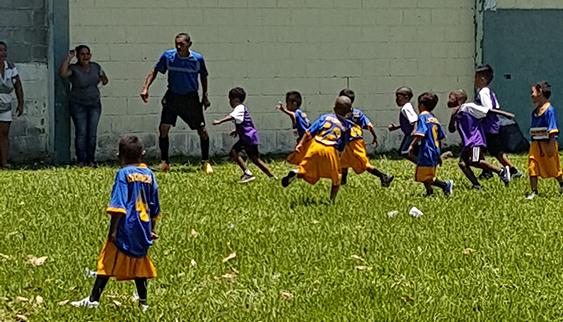 The first football tournament for the pre-school team - Escuela Lyoness