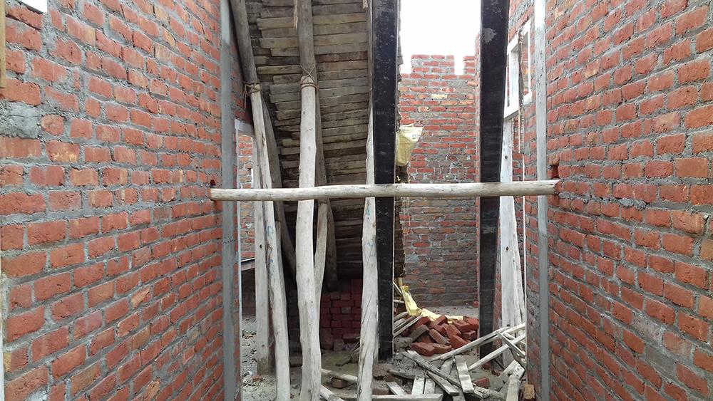 Dhara Children Academy, India - der zweite Stock wird aufgebaut