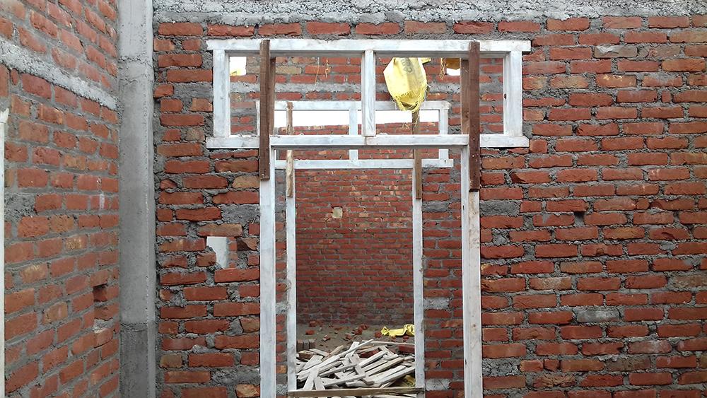 Dhara Children Academy, India - der zweite Stock wird aufgebaut