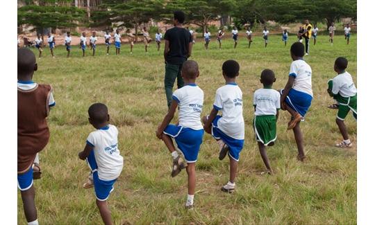 The football season has begun at the Holy Trinity School - Education in Nigeria