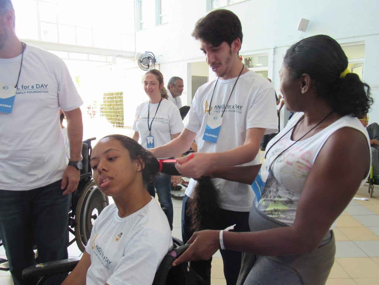 Equal opportunities for children in Brazil in a wheelchair