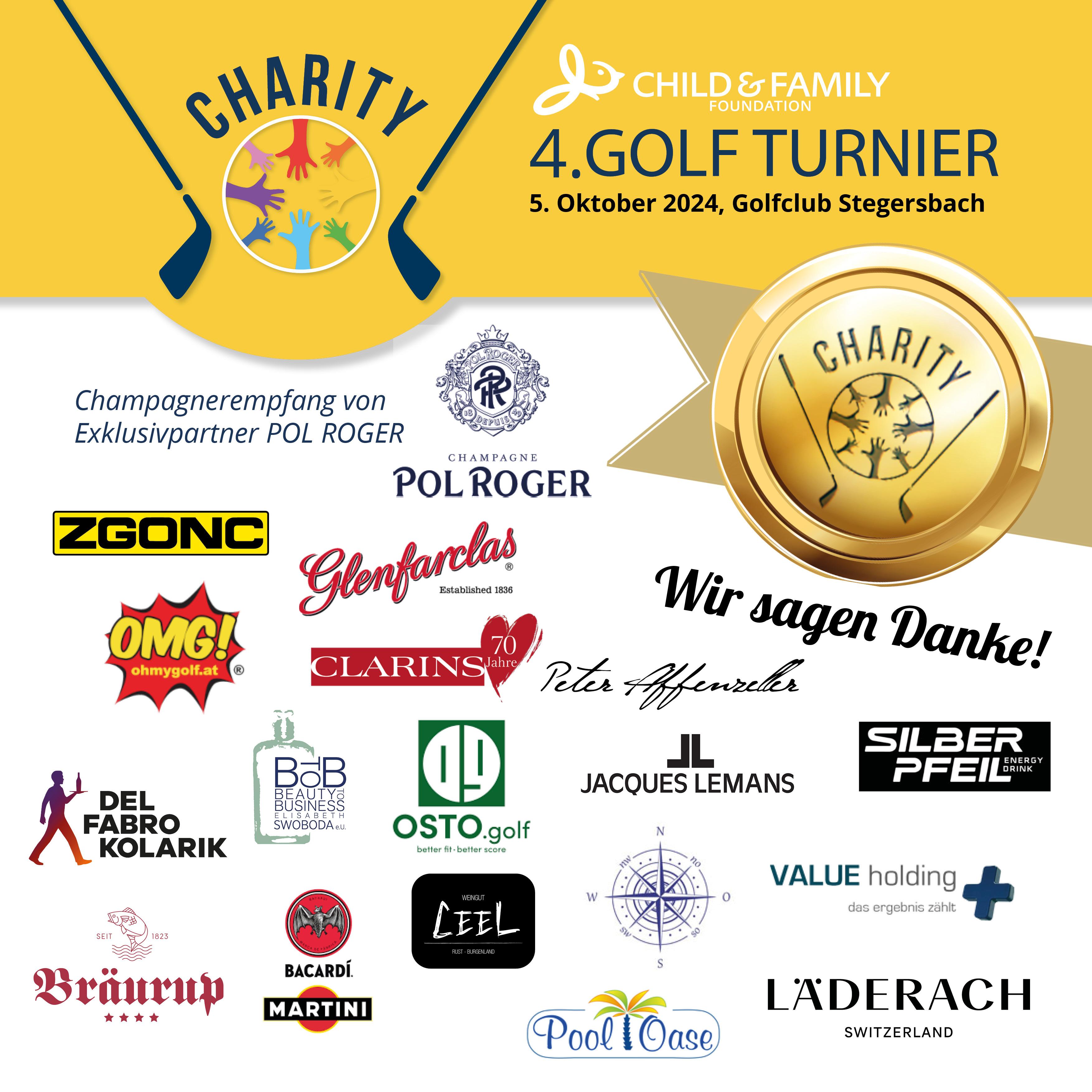 4. Child & Family Foundation Charity Golfturnier- Goldsponsoren