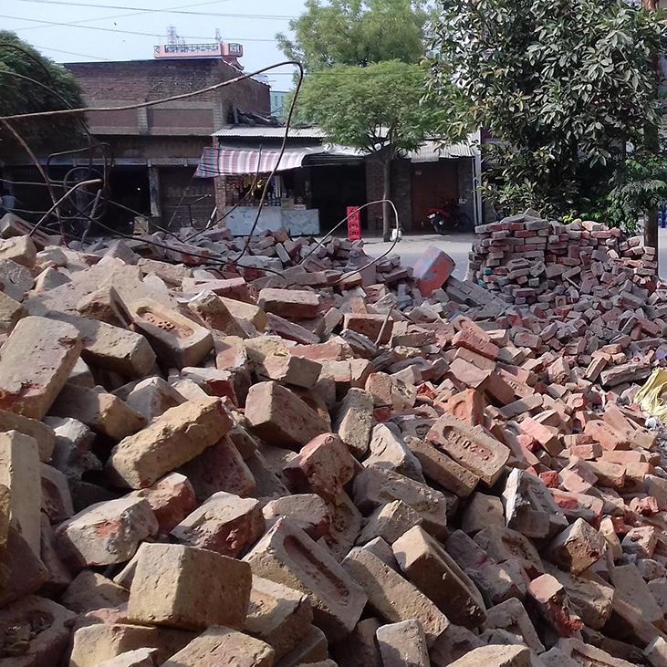 Dhara Children Academy, India - das Gebäude wurde fast zur Gänze abgerissen, Bildungsprojekt
