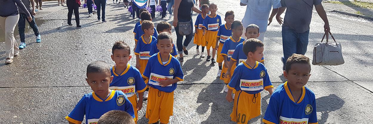 The first football tournament for the pre-school team - Escuela Lyoness