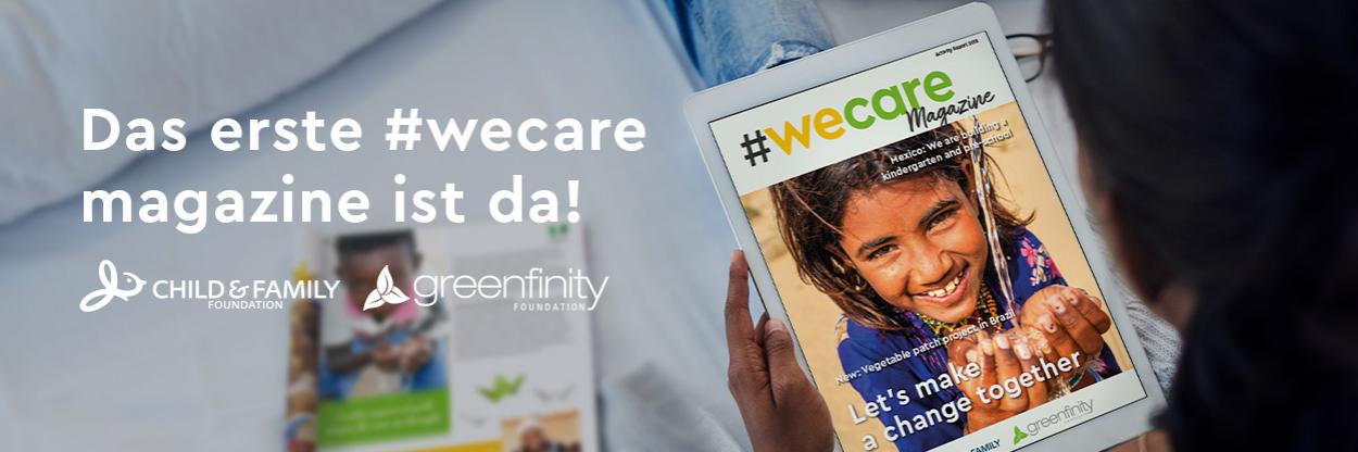 Die erste Ausgabe des neuen #wecare Magazine ist da!